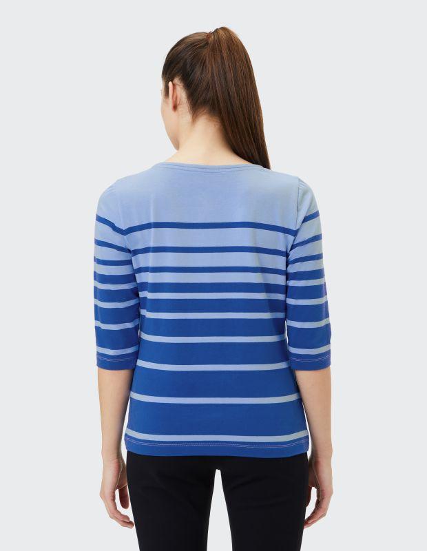 Joy Sportswear 3/4-Arm-Shirt LISA Shirt mit zweifarbigem Ringeldesign Kostenloser Versand international