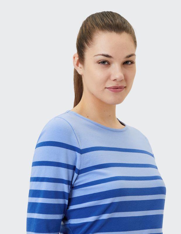 Joy Sportswear 3/4-Arm-Shirt LISA Shirt mit zweifarbigem Ringeldesign Kostenloser Versand international
