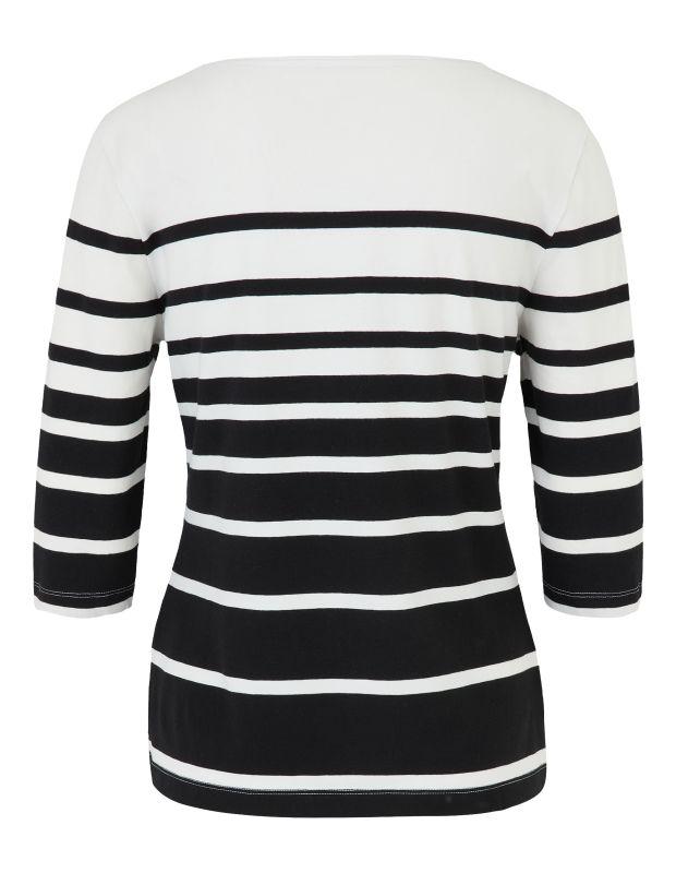 Joy Sportswear 3/4-Arm-Shirt LISA Shirt mit zweifarbigem Ringeldesign Speichern exportieren