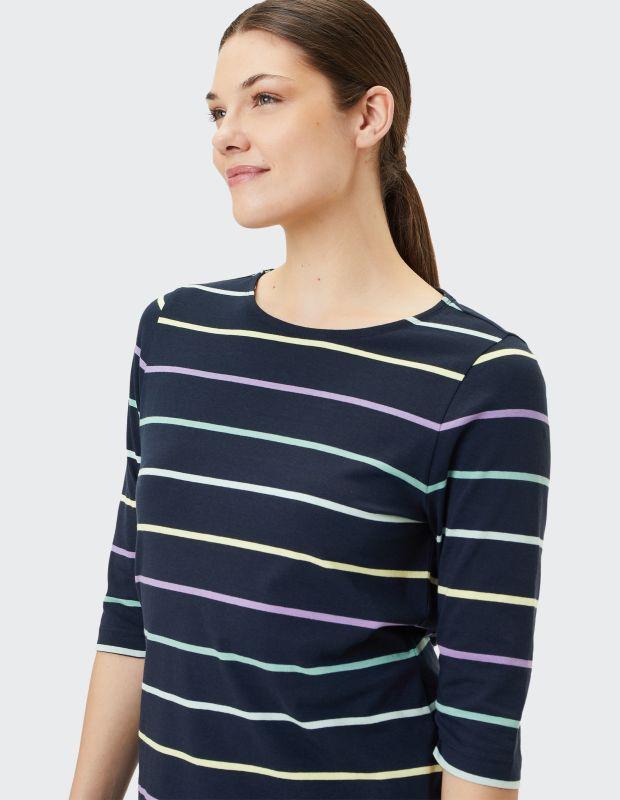 Joy Sportswear 3/4-Arm-Shirt VIOLETTA Buntes Ringelshirt Fabrik Onlineshop