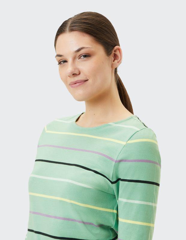 Joy Sportswear 3/4-Arm-Shirt VIOLETTA Buntes Ringelshirt Fabrikpreis