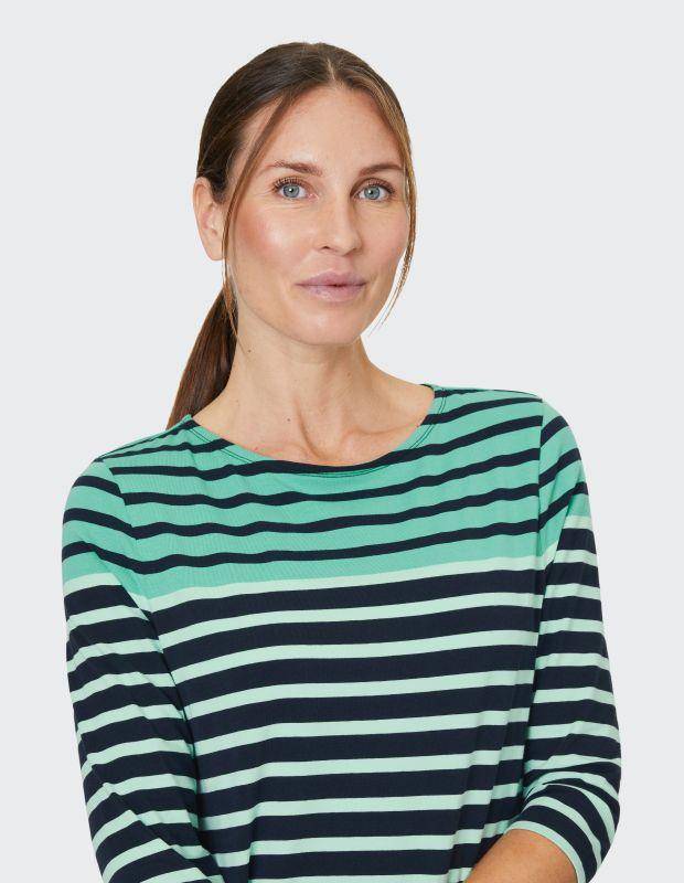 Joy Sportswear 3/4-Arm-Shirt CELIA T-Shirt mit feinem Ringeldessign Riesige Rabatte