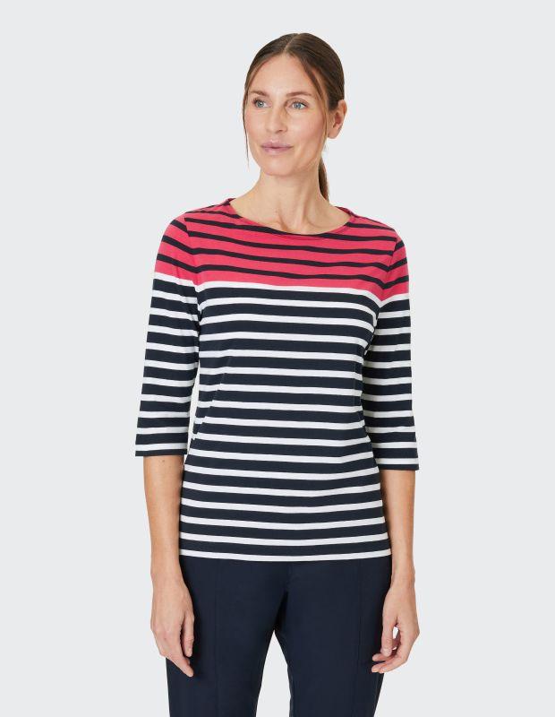 Joy Sportswear 3/4-Arm-Shirt CELIA T-Shirt mit feinem Ringeldessign 50% Rabatt mit kostenlosem Versand