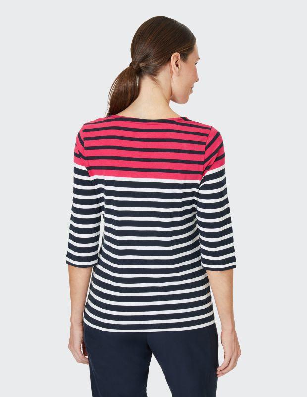 Joy Sportswear 3/4-Arm-Shirt CELIA T-Shirt mit feinem Ringeldessign 50% Rabatt mit kostenlosem Versand