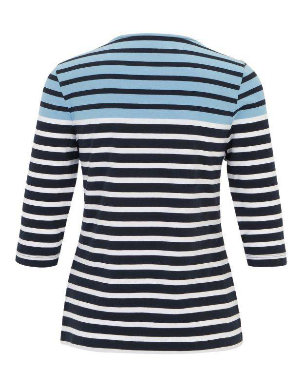 Joy Sportswear 3/4-Arm-Shirt CELIA T-Shirt mit feinem Ringeldessign Black Friday Preise