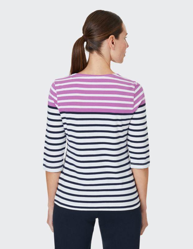 Joy Sportswear 3/4-Arm-Shirt CELIA T-Shirt mit feinem Ringeldessign Im Verkauf