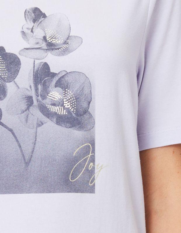 Joy Sportswear T-Shirt TALA Lockeres Shirt mit floralem Frontprint Jubiläumsangebot