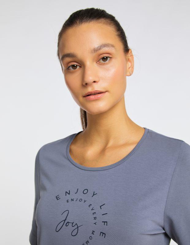Joy Sportswear T-Shirt TAMY T-Shirt mit modernem Schrift-Print Auslauf