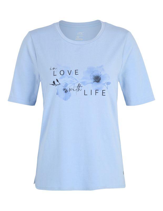 Joy Sportswear T-Shirt LUZIE Lockeres Shirt mit floralem Front-Print Zeitlich begrenztes Angebot