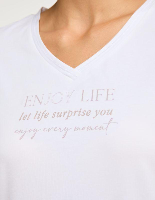 Joy Sportswear T-Shirt JIL Stilvolles T-Shirt mit abgerundetem Saum Letzter Tag