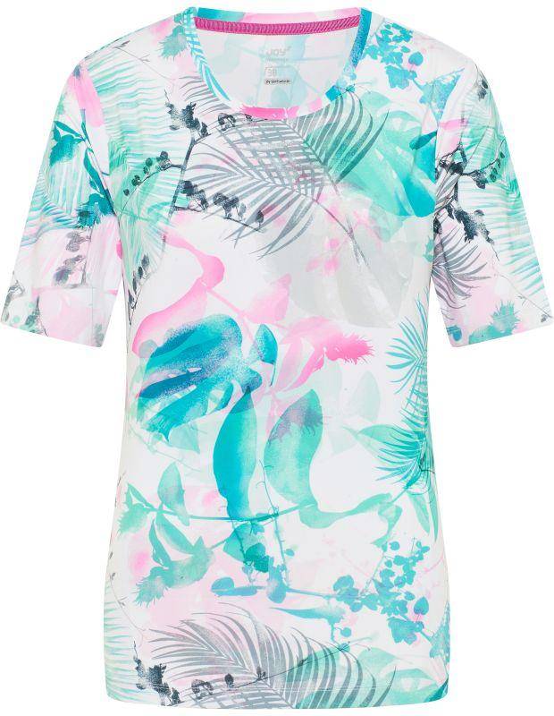 Joy Sportswear T-Shirt CLARA Rundhalsshirt mit tropischem Druckmotiv Kostenloser Versand international