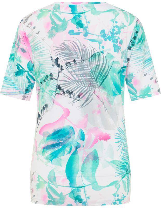 Joy Sportswear T-Shirt CLARA Rundhalsshirt mit tropischem Druckmotiv Kostenloser Versand international
