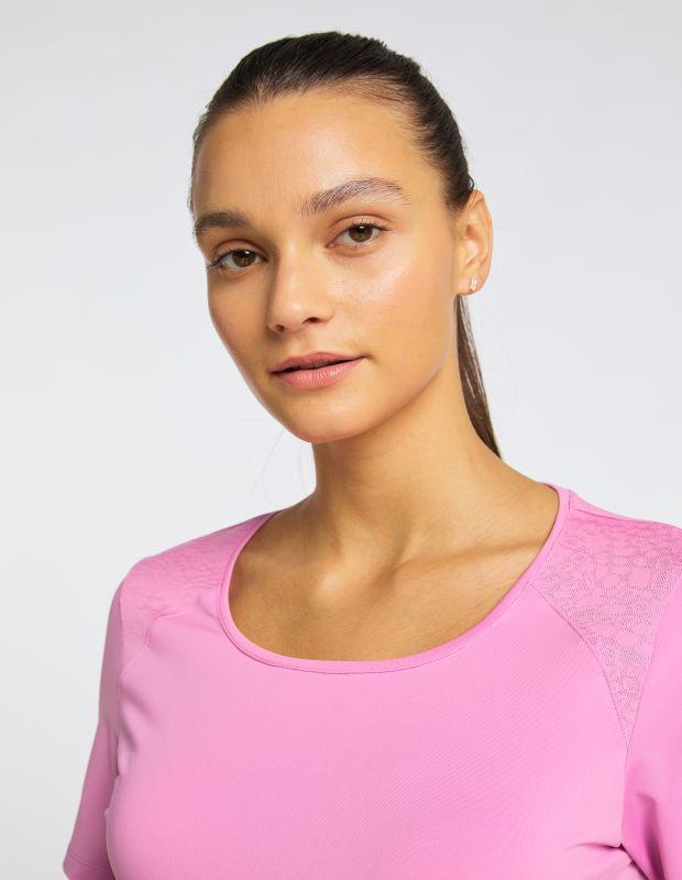 Joy Sportswear T-Shirt HANNA Sportives T-Shirt mit Jacquardeinsatz Black Friday Preise