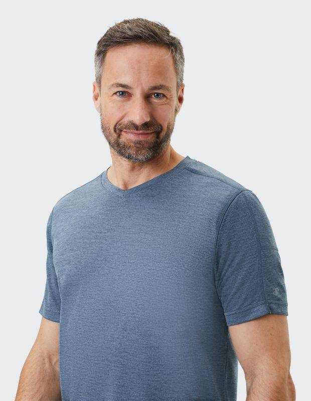 Joy Sportswear T-Shirt OLE Funktionsshirt mit V-Ausschnitt Letzter Tag