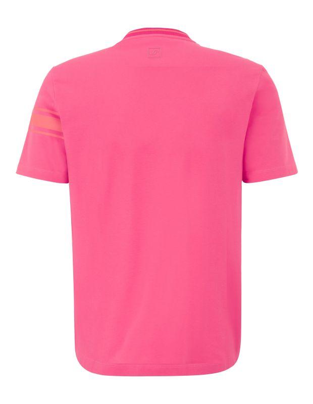 Joy Sportswear T-SHIRT JERSEY G-Style T-Shirt mit Streifen- und Label Print Fabrikverkauf