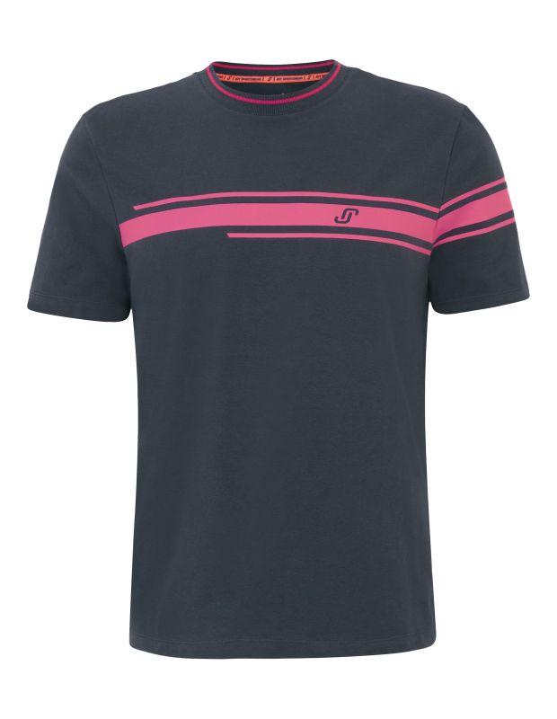 Joy Sportswear T-SHIRT JERSEY G-Style T-Shirt mit Streifen- und Label Print Fabrik Onlineshop
