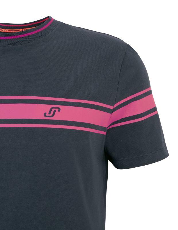 Joy Sportswear T-SHIRT JERSEY G-Style T-Shirt mit Streifen- und Label Print Fabrik Onlineshop