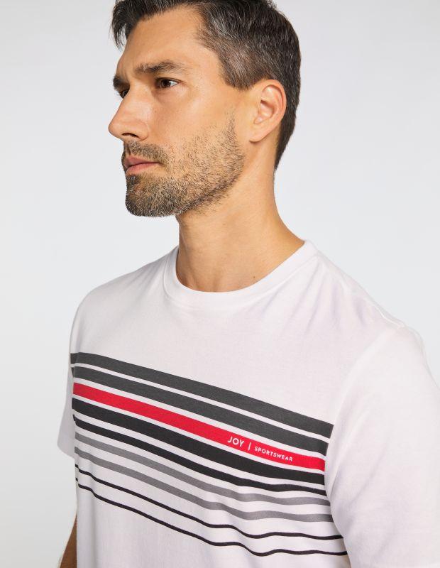 Joy Sportswear T-Shirt JORIS T-Shirt mit modischem Streifendruck Black Friday