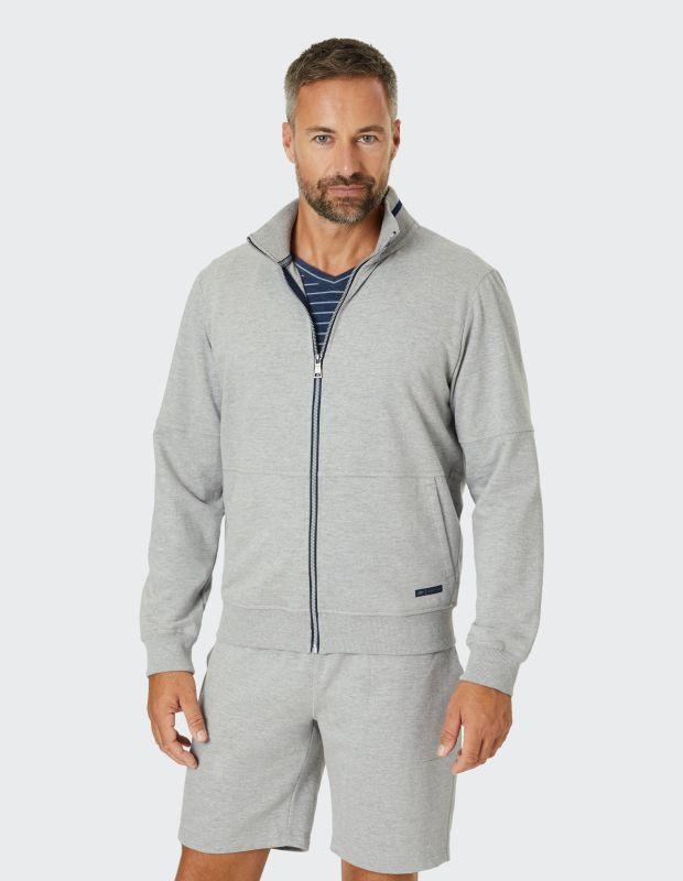 Joy Sportswear Jacke SVEN Sweatjacke mit Kontraststreifen im Kragen Nur noch ein Tag übrig