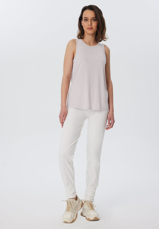 Leela Cotton 4415W | Damen Yogahose stretch - Naturweiss Im Verkauf
