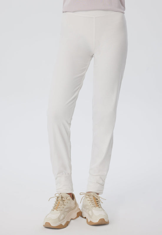 Leela Cotton 4415W | Damen Yogahose stretch - Naturweiss Im Verkauf