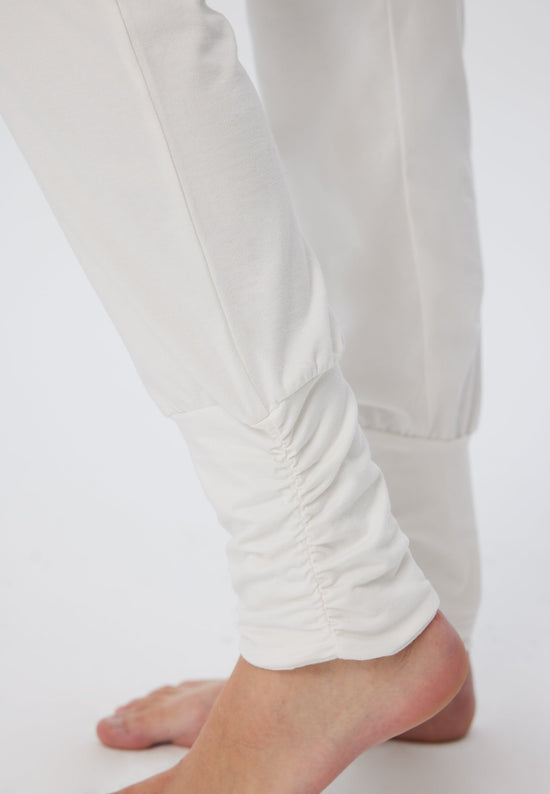 Leela Cotton 4415W | Damen Yogahose stretch - Naturweiss Im Verkauf
