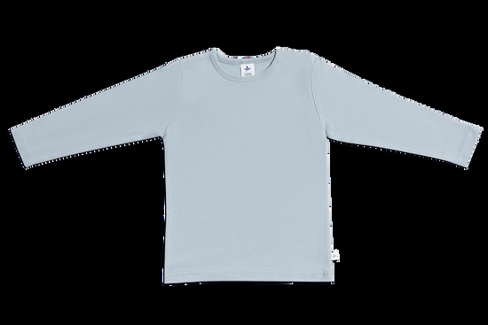 Leela Cotton 2063 | Baby Basic Langarmshirt - Hellgrau Fabrikverkauf