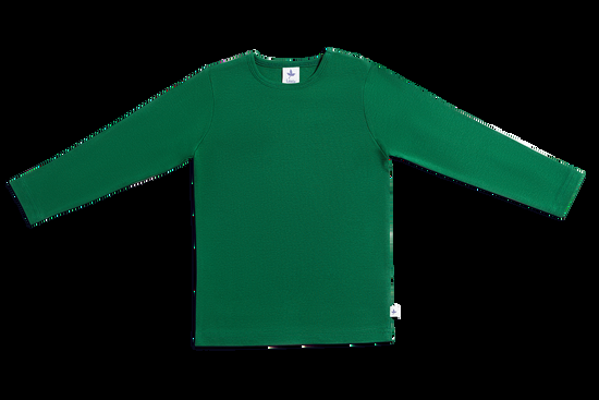Leela Cotton 2062 | Baby Basic Langarmshirt - Moosgrün Meist gekauft