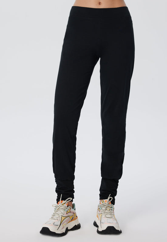 Leela Cotton 4415S | Damen Yogahose stretch - Schwarz Preisnachlass