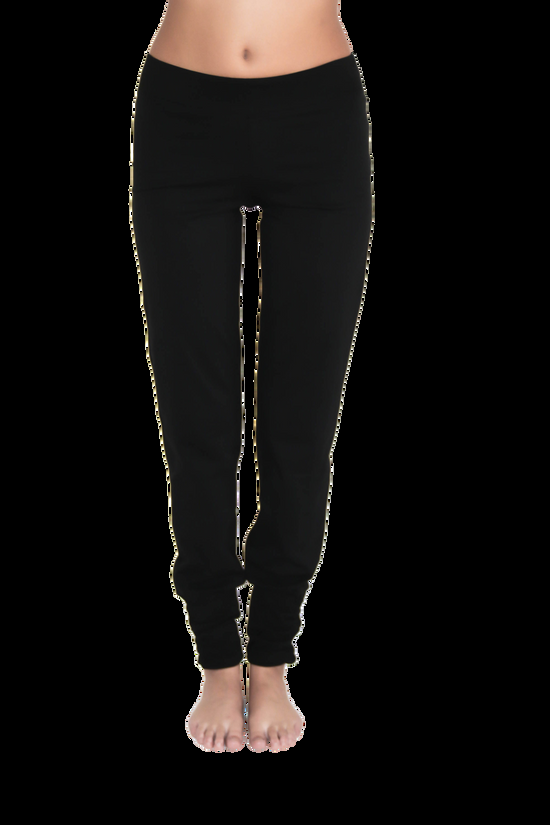 Leela Cotton 4415S | Damen Yogahose stretch - Schwarz Preisnachlass