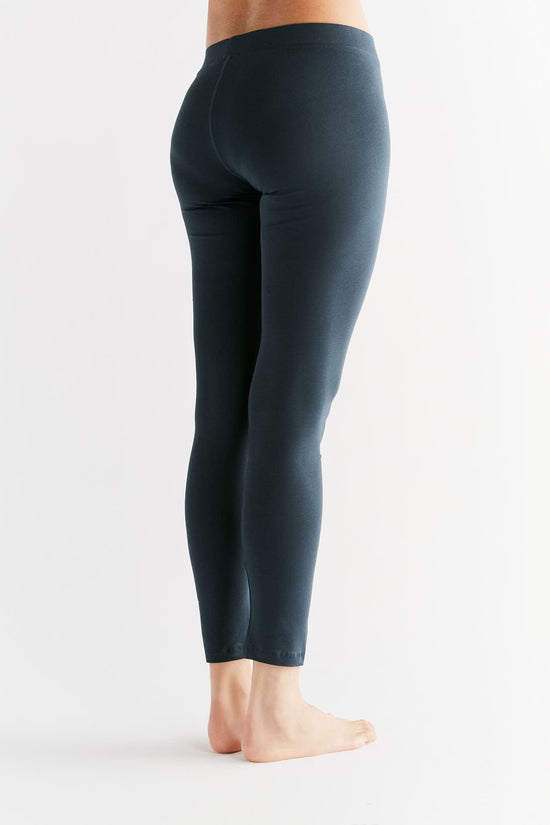 Leela Cotton 1611-048 | Damen Leggings Baumwolljersey - Navy Weihnachtsangebot