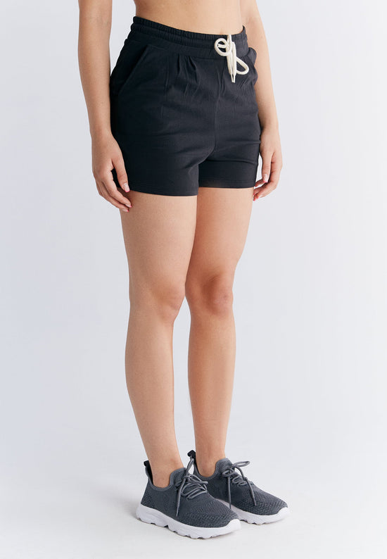 Leela Cotton 1440-021 | Pyjama-Shorts - Schwarz Top Angebot