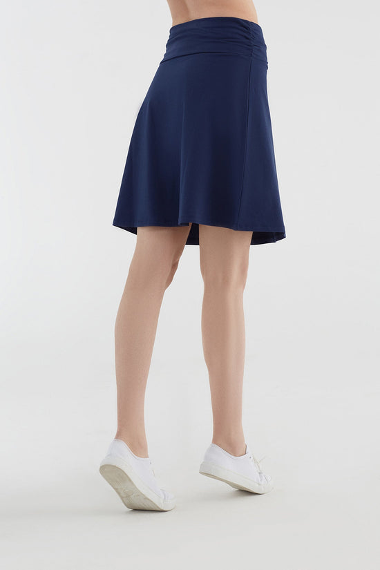 Leela Cotton 1418-02 | Rock A-Linie mit Komfortbund - Admiralblau Blitzangebot