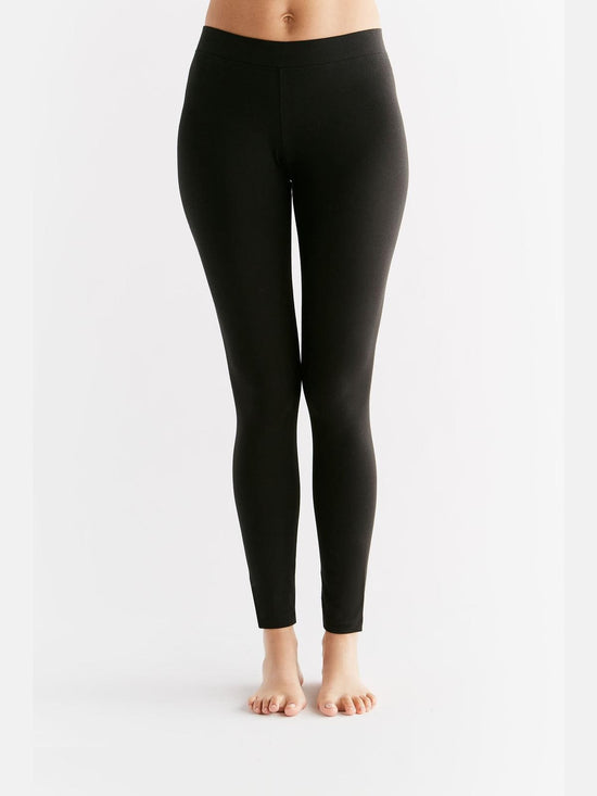 Leela Cotton 1611-01 | Damen Leggings Baumwolljersey - Schwarz Wochenangebot