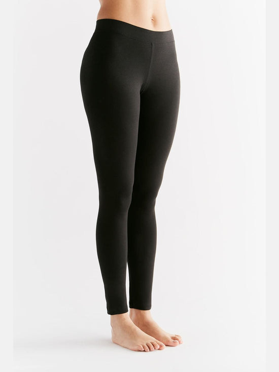 Leela Cotton 1611-01 | Damen Leggings Baumwolljersey - Schwarz Wochenangebot