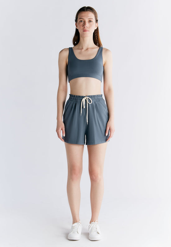 Leela Cotton 1440-068 | Pyjama-Shorts - Dunklerschiefer Kostenlose Rückgabe