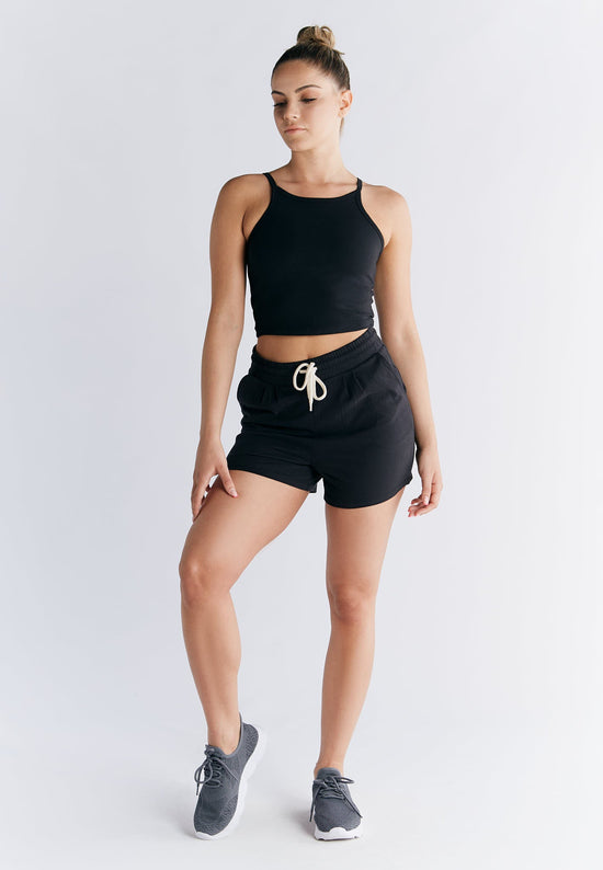 Leela Cotton 1217-021 | Crop-Top - Schwarz JETZT KAUFEN