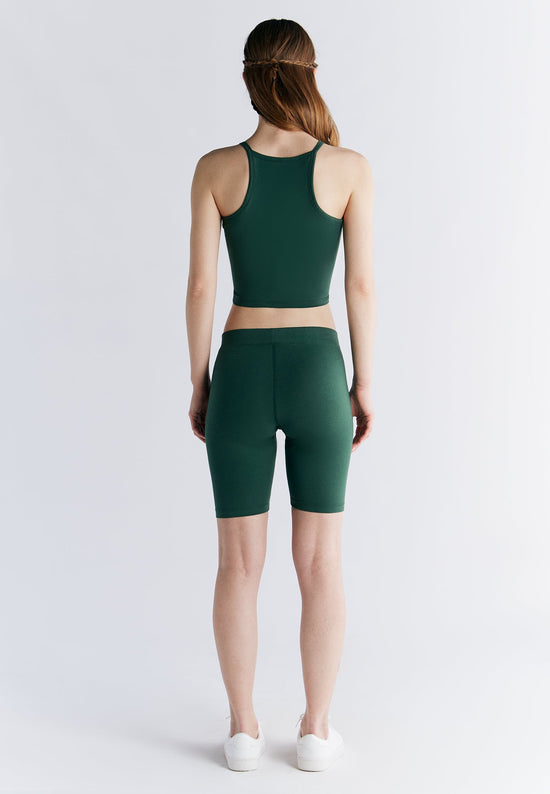 Leela Cotton 1217-067 | Crop-Top - Tannennadel Letzter Tag