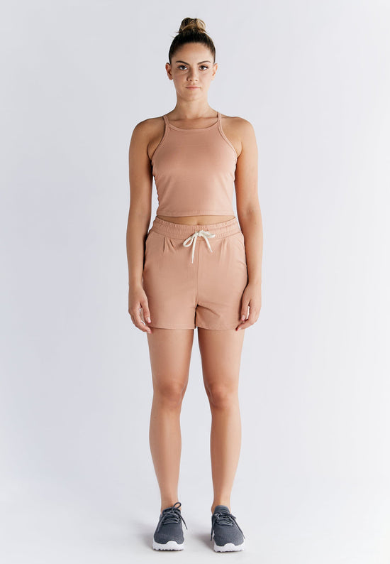 Leela Cotton 1217-070 | Crop-Top - Café Crema Bis zu 60% Rabatt