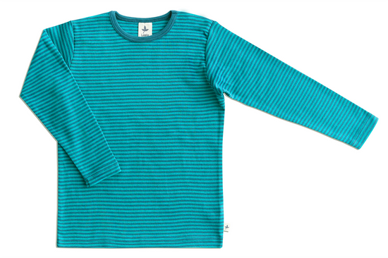 Leela Cotton 2840 | Baby Basic Langarmshirt - Donaublau/Lapis Vierteljährliche Förderung