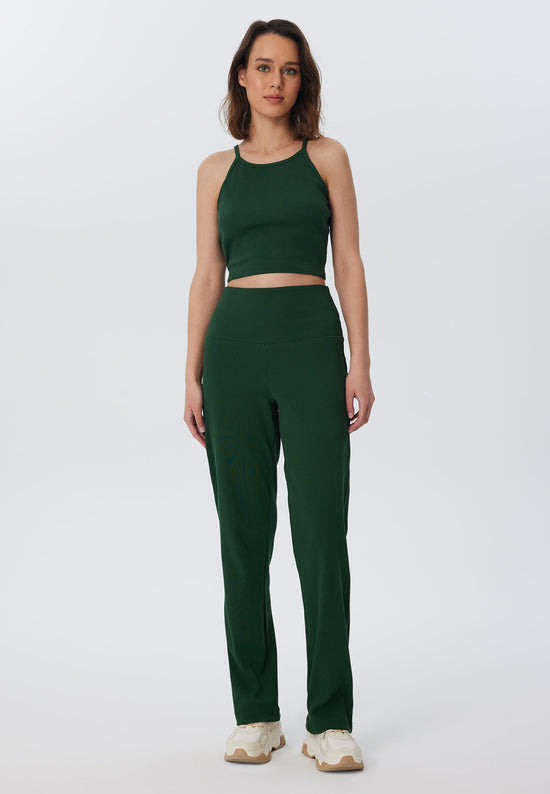 Leela Cotton 4071-067 | Ripp Hose - Tannennadel Begrenzt auf 3 Tage