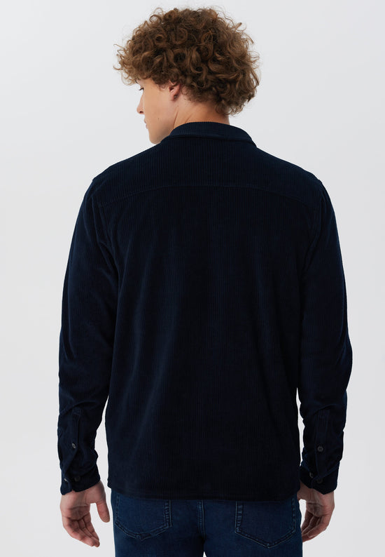 Leela Cotton 9233-045 | Unisex Cord Jacke - Nachtblau Outlet