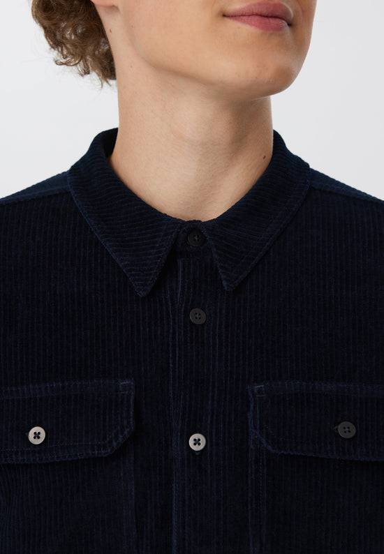 Leela Cotton 9233-045 | Unisex Cord Jacke - Nachtblau Outlet