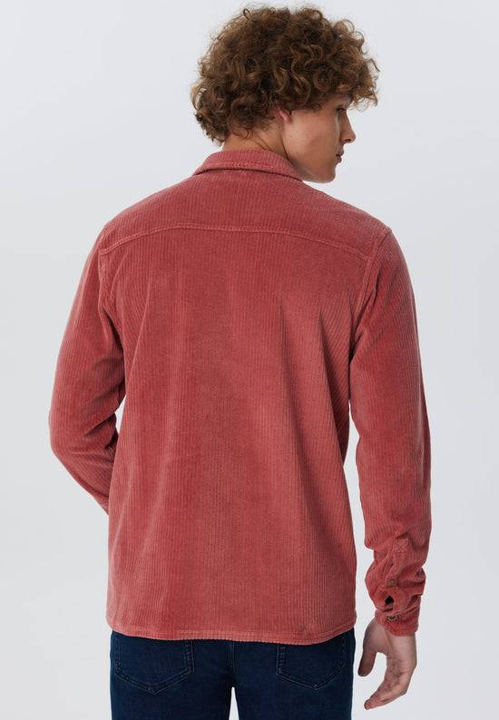 Leela Cotton 9233-072 | Unisex Cord Jacke -Dunkel Mauve Verkauf