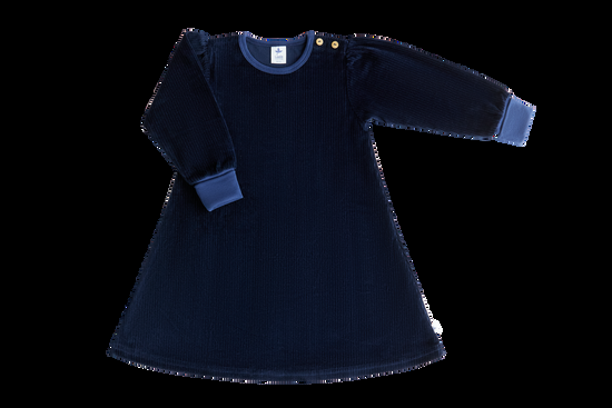 Leela Cotton 2624 AB | Baby Cordkleid - Nachtblau Schlussverkauf