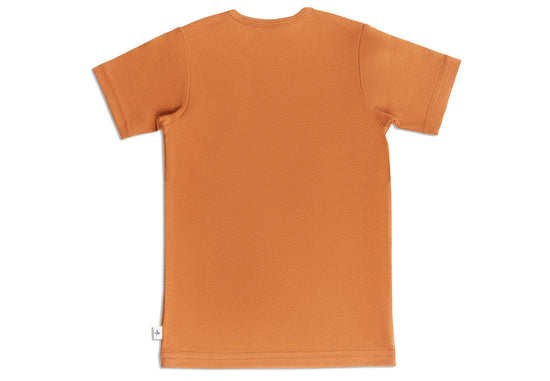 Leela Cotton 2010 MK | Basic Kurzarmshirt - Mokka Fabrik Onlineshop