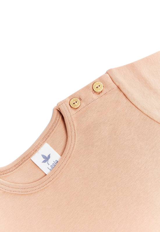 Leela Cotton 2010 CC | Basic Kurzarmshirt - Café Crema Fabrikpreis