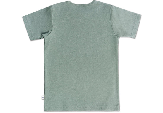 Leela Cotton 2010 TS | Basic Kurzarmshirt - Tannennadel/Salbei Sonderangebot