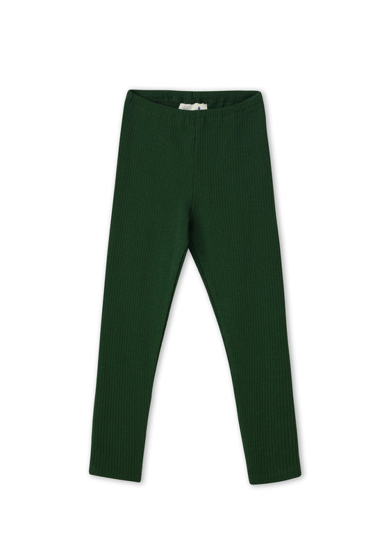 Leela Cotton 2052 TL | Ripp-Leggings - Tannennadel Exklusivangebot