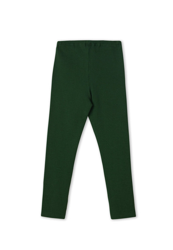 Leela Cotton 2052 TL | Ripp-Leggings - Tannennadel Exklusivangebot